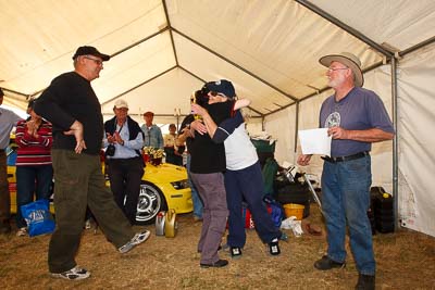 9-August-2009;Australia;Brian-Ferrabee;Matilda-Mravicic;Morgan-Park-Raceway;Nick-Martinenko;Production-Sports-Cars;QLD;Queensland;Shannons-Nationals;Val-Stewart;Warwick;atmosphere;auto;drivers;motorsport;paddock;presentation;racing;wide-angle