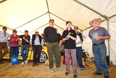 9-August-2009;Australia;Brian-Ferrabee;Matilda-Mravicic;Morgan-Park-Raceway;Nick-Martinenko;Production-Sports-Cars;QLD;Queensland;Shannons-Nationals;Val-Stewart;Warwick;atmosphere;auto;drivers;motorsport;paddock;presentation;racing;wide-angle