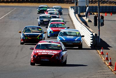 35;9-August-2009;Australia;Chris-Berry;Ford-Falcon-AU;Morgan-Park-Raceway;QLD;Queensland;Saloon-Cars;Shannons-Nationals;Warwick;auto;motorsport;racing;super-telephoto