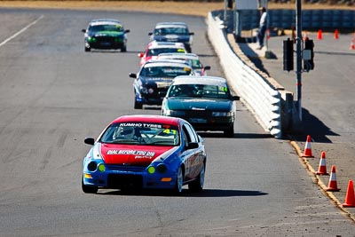 41;9-August-2009;Australia;Ford-Falcon-AU;Mark-Primmer;Morgan-Park-Raceway;QLD;Queensland;Saloon-Cars;Shannons-Nationals;Warwick;auto;motorsport;racing;super-telephoto