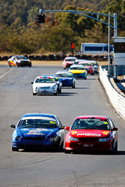 15;68;9-August-2009;Australia;Ford-Falcon-AU;Holden-Commodore-VT;Kris-Walton;Morgan-Park-Raceway;QLD;Queensland;Saloon-Cars;Shannons-Nationals;Shawn-Jamieson;Warwick;auto;motorsport;racing;super-telephoto