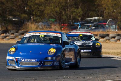 55;9-August-2009;Australia;Bob-Thorn;Morgan-Park-Raceway;Porsche-997-GT3-Cup;Porsche-GT3-Cup;QLD;Queensland;Shannons-Nationals;Warwick;auto;motorsport;racing;super-telephoto