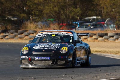 10;9-August-2009;Australia;Mark-Krashos;Morgan-Park-Raceway;Porsche-997-GT3-Cup;Porsche-GT3-Cup;QLD;Queensland;Shannons-Nationals;Warwick;auto;motorsport;racing;super-telephoto