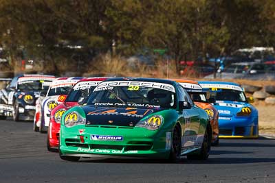 28;9-August-2009;Australia;Brad-Rankin;Morgan-Park-Raceway;Porsche-996-GT3-Cup;Porsche-GT3-Cup;QLD;Queensland;Shannons-Nationals;Warwick;auto;motorsport;racing;super-telephoto