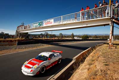 90;9-August-2009;Australia;Morgan-Park-Raceway;Porsche-996-GT3-Cup;Porsche-GT3-Cup;QLD;Queensland;Shannons-Nationals;Sven-Burchartz;Warwick;atmosphere;auto;bridge;motorsport;racing;sky;wide-angle