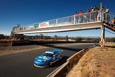 81;9-August-2009;Australia;Morgan-Park-Raceway;Phillip-Holzberger;Porsche-996-GT3-Cup;Porsche-GT3-Cup;QLD;Queensland;Shannons-Nationals;Warwick;atmosphere;auto;bridge;motorsport;racing;sky;wide-angle