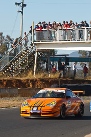 45;9-August-2009;Australia;Morgan-Park-Raceway;Paul-Bolinowsky;Porsche-996-GT3-Cup;Porsche-GT3-Cup;QLD;Queensland;Shannons-Nationals;Warwick;atmosphere;auto;bridge;motorsport;racing;telephoto