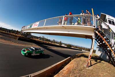 28;9-August-2009;Australia;Brad-Rankin;Morgan-Park-Raceway;Porsche-996-GT3-Cup;Porsche-GT3-Cup;QLD;Queensland;Shannons-Nationals;Warwick;atmosphere;auto;bridge;fisheye;motorsport;racing;sky