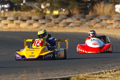 12;125-GB;9-August-2009;Australia;Morgan-Park-Raceway;Phil-Silcock;QLD;Queensland;Shannons-Nationals;Superkarts;Warwick;auto;motorsport;racing;super-telephoto