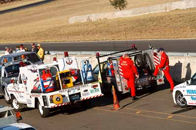 29-August-2009;Australia;Morgan-Park-Raceway;QLD;Queensland;Queensland-State-Championship;Warwick;atmosphere;auto;fire-marshal;fireman;motorsport;officials;racing;telephoto