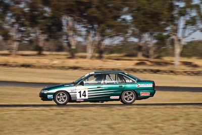 14;29-August-2009;Australia;Holden-Commodore-VN;John-Townsend;Morgan-Park-Raceway;QLD;Queensland;Queensland-State-Championship;Saloon-Cars;Warwick;auto;motion-blur;motorsport;racing;telephoto
