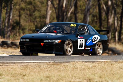 96;29-August-2009;Aaron-Lawrence;Australia;Improved-Production;Morgan-Park-Raceway;Nissan-Silvia-S13;QLD;Queensland;Queensland-State-Championship;Warwick;auto;motorsport;racing;super-telephoto