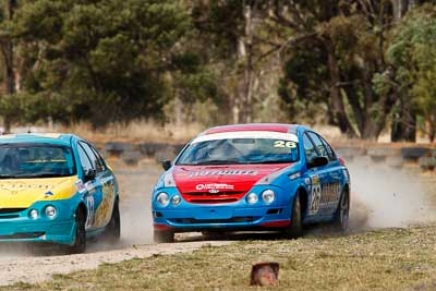 26;29-August-2009;Australia;Ford-Falcon-AU;Morgan-Park-Raceway;QLD;Queensland;Queensland-State-Championship;Saloon-Cars;Tony-Shanks;Warwick;auto;motorsport;racing;super-telephoto