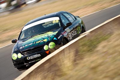 58;29-August-2009;Australia;Ford-Falcon-AU;Gerard-Miscamble;Morgan-Park-Raceway;QLD;Queensland;Queensland-State-Championship;Saloon-Cars;Warwick;auto;motion-blur;motorsport;racing;super-telephoto