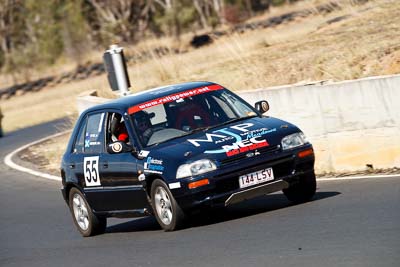 55;144LSV;29-August-2009;Australia;Daihatsu-Charade;Ian-Fettes;Morgan-Park-Raceway;QLD;Queensland;Queensland-State-Championship;Regularity;Warwick;auto;motorsport;racing;super-telephoto