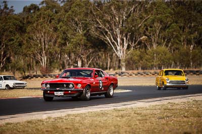 9;29-August-2009;Alan-Evans;Australia;Ford-Mustang;Group-N;Historic-Touring-Cars;Morgan-Park-Raceway;QLD;Queensland;Queensland-State-Championship;Warwick;auto;classic;historic;motorsport;racing;telephoto;vintage