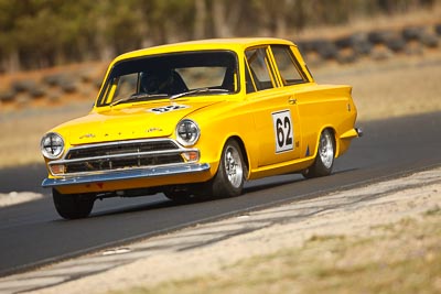 62;29-August-2009;Australia;Ford-Cortina-Mk-I;Group-N;Historic-Touring-Cars;Morgan-Park-Raceway;QLD;Queensland;Queensland-State-Championship;Russell-Brown;Warwick;auto;classic;historic;motorsport;racing;super-telephoto;vintage