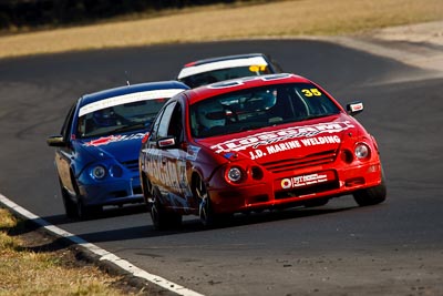 35;30-August-2009;Australia;Chris-Berry;Ford-Falcon-AU;Morgan-Park-Raceway;QLD;Queensland;Queensland-State-Championship;Saloon-Cars;Warwick;auto;motorsport;racing;super-telephoto