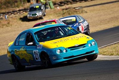 21;30-August-2009;Australia;Ford-Falcon-AU;John-Van-Gilst;Morgan-Park-Raceway;QLD;Queensland;Queensland-State-Championship;Saloon-Cars;Warwick;auto;motorsport;racing;super-telephoto