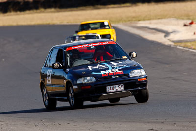 55;144LSV;30-August-2009;Australia;Daihatsu-Charade;Ian-Fettes;Morgan-Park-Raceway;QLD;Queensland;Queensland-State-Championship;Regularity;Warwick;auto;motorsport;racing;super-telephoto