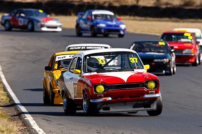 37;30-August-2009;Australia;Bruce-Cook;Ford-Escort-Mk-I;Improved-Production;Morgan-Park-Raceway;QLD;Queensland;Queensland-State-Championship;Warwick;auto;motorsport;racing;super-telephoto