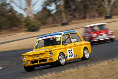 58;30-August-2009;Andrew-Fletcher;Australia;Hillman-Imp;Morgan-Park-Raceway;QLD;Queensland;Queensland-State-Championship;Regularity;Warwick;auto;motion-blur;motorsport;racing;super-telephoto