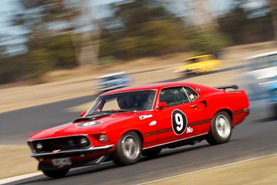 9;30-August-2009;Alan-Evans;Australia;Ford-Mustang;Group-N;Historic-Touring-Cars;Morgan-Park-Raceway;QLD;Queensland;Queensland-State-Championship;Warwick;auto;classic;historic;motion-blur;motorsport;racing;super-telephoto;vintage