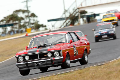 99;30-August-2009;Australia;Ford-Falcon-XW-GT‒HO;Morgan-Park-Raceway;Owen-Gorton;QLD;Queensland;Queensland-State-Championship;Regularity;S16652;Warwick;auto;motion-blur;motorsport;racing;super-telephoto