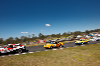 32;20-September-2009;Australia;Group-C-A;Historic-Touring-Cars;Kurwongbah;Lakeside-Classic-Speed-Festival;Lakeside-Park;Lakeside-Raceway;QLD;Queensland;auto;classic;historic;motion-blur;motorsport;racing;sky;vintage;wide-angle