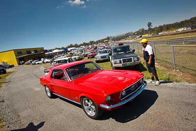 20-September-2009;67STG;Australia;Kurwongbah;Lakeside-Classic-Speed-Festival;Lakeside-Park;Lakeside-Raceway;QLD;Queensland;auto;classic;historic;motorsport;racing;showcase;sky;vintage;wide-angle