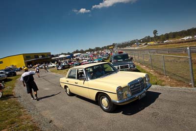 20-September-2009;Australia;Kurwongbah;Lakeside-Classic-Speed-Festival;Lakeside-Park;Lakeside-Raceway;QLD;Queensland;S17996;auto;classic;historic;motorsport;racing;showcase;sky;vintage;wide-angle