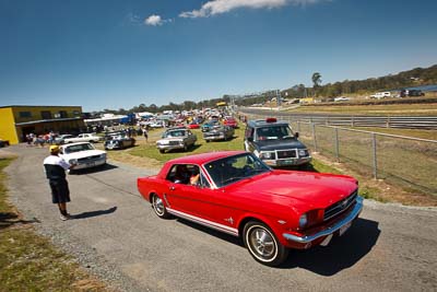 20-September-2009;918LQQ;Australia;Kurwongbah;Lakeside-Classic-Speed-Festival;Lakeside-Park;Lakeside-Raceway;QLD;Queensland;auto;classic;historic;motorsport;racing;showcase;sky;vintage;wide-angle