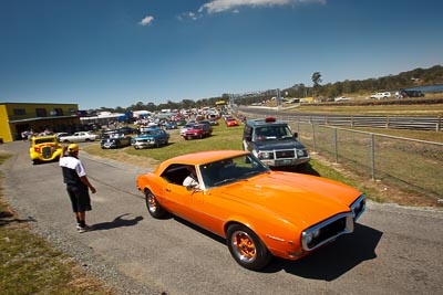20-September-2009;Australia;KWL68;Kurwongbah;Lakeside-Classic-Speed-Festival;Lakeside-Park;Lakeside-Raceway;QLD;Queensland;auto;classic;historic;motorsport;racing;showcase;sky;vintage;wide-angle