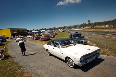 20-September-2009;Australia;Kurwongbah;Lakeside-Classic-Speed-Festival;Lakeside-Park;Lakeside-Raceway;QLD;Queensland;WLD67;auto;classic;historic;motorsport;racing;showcase;sky;vintage;wide-angle