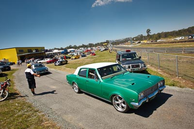 20-September-2009;Australia;GWIZZ;Kurwongbah;Lakeside-Classic-Speed-Festival;Lakeside-Park;Lakeside-Raceway;QLD;Queensland;auto;classic;historic;motorsport;racing;showcase;sky;vintage;wide-angle