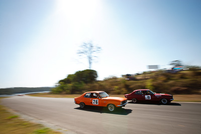 76;8;20-September-2009;Australia;Group-N;Historic-Touring-Cars;Kurwongbah;Lakeside-Classic-Speed-Festival;Lakeside-Park;Lakeside-Raceway;QLD;Queensland;auto;classic;historic;motion-blur;motorsport;racing;sky;sun;vintage;wide-angle