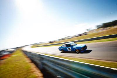 30;20-September-2009;Australia;Group-C-A;Historic-Touring-Cars;Kurwongbah;Lakeside-Classic-Speed-Festival;Lakeside-Park;Lakeside-Raceway;QLD;Queensland;auto;classic;historic;motion-blur;motorsport;racing;sky;sun;vintage;wide-angle