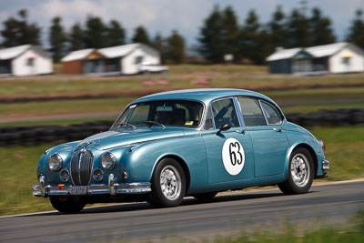 63;1963-Jaguar-Mk-II;30-October-2009;Australia;FOSC;Festival-of-Sporting-Cars;Group-N;Historic-Touring-Cars;John-Dunning;NSW;New-South-Wales;Wakefield-Park;auto;classic;historic;motorsport;racing;super-telephoto;vintage