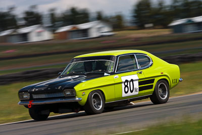 80;1970-Ford-Capri-V6;30-October-2009;Australia;FOSC;Festival-of-Sporting-Cars;Group-N;Historic-Touring-Cars;NSW;New-South-Wales;Steve-Land;Wakefield-Park;auto;classic;historic;motion-blur;motorsport;racing;super-telephoto;vintage