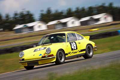49;1973-Porsche-911-Carrera-RS;30-October-2009;Australia;FOSC;Festival-of-Sporting-Cars;Lloyd-Hughes;NSW;New-South-Wales;Regularity;Topshot;Wakefield-Park;auto;classic;historic;motion-blur;motorsport;racing;super-telephoto;vintage