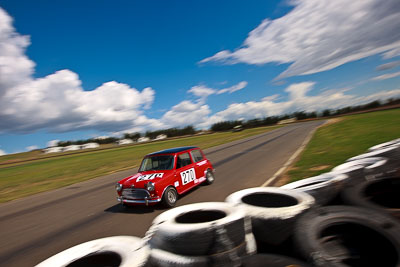 270;1963-Morris-Cooper-S;30-October-2009;Australia;FOSC;Festival-of-Sporting-Cars;Group-N;Historic-Touring-Cars;NSW;New-South-Wales;Paul-Battersby;Wakefield-Park;auto;classic;historic;motion-blur;motorsport;racing;vintage;wide-angle