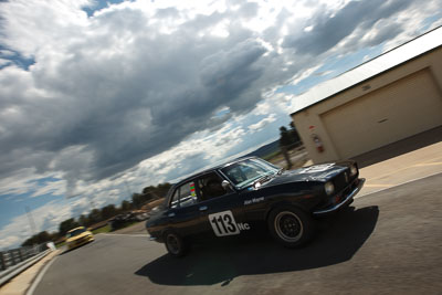 113;1972-Mazda-RX‒2;30-October-2009;Alan-Mayne;Australia;FOSC;Festival-of-Sporting-Cars;Group-N;Historic-Touring-Cars;NSW;New-South-Wales;Wakefield-Park;auto;classic;historic;motion-blur;motorsport;racing;vintage;wide-angle