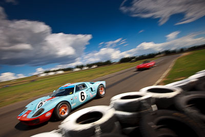 6;1969-Ford-GT40-Replica;30-October-2009;Australia;Don-Dimitriadis;FOSC;Festival-of-Sporting-Cars;NSW;New-South-Wales;Regularity;Topshot;Wakefield-Park;auto;classic;historic;motion-blur;motorsport;racing;vintage;wide-angle