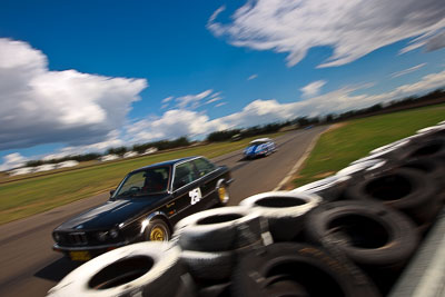 251;1985-BMW-323i;30-October-2009;Australia;FOSC;Festival-of-Sporting-Cars;Monica-Todd;NSW;New-South-Wales;Regularity;Wakefield-Park;auto;classic;historic;motion-blur;motorsport;racing;vintage;wide-angle