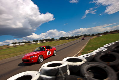 97;2005-Mazda-MX‒5;30-October-2009;Australia;FOSC;Festival-of-Sporting-Cars;John-Burgess;Mazda-MX‒5;Mazda-MX5;Mazda-Miata;NSW;New-South-Wales;Regularity;Wakefield-Park;auto;motion-blur;motorsport;racing;wide-angle