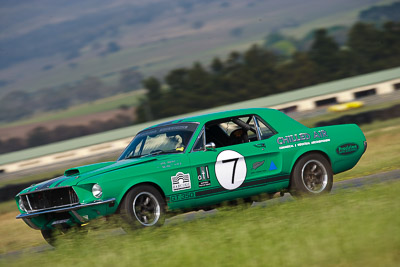 7;1968-Ford-Mustang;31-October-2009;Australia;FOSC;Festival-of-Sporting-Cars;NSW;New-South-Wales;Regularity;Wakefield-Park;Woskett;auto;classic;historic;motorsport;racing;super-telephoto;vintage