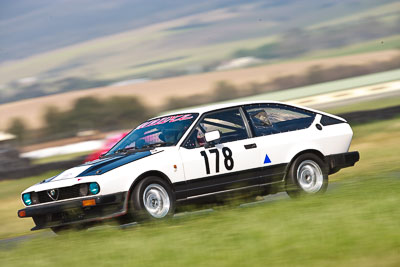 178;1984-Alfa-Romeo-GTV6;31-October-2009;Australia;Doug-Selwood;FOSC;Festival-of-Sporting-Cars;Marque-Sports;NSW;New-South-Wales;Wakefield-Park;auto;classic;historic;motion-blur;motorsport;racing;super-telephoto;vintage