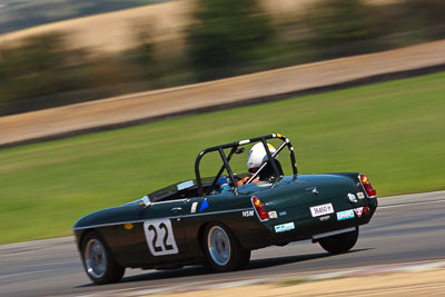 22;1971-MGB-Roadster;31-October-2009;Australia;FOSC;Festival-of-Sporting-Cars;Geoff-Pike;Group-S;NSW;New-South-Wales;Sports-Cars;Wakefield-Park;auto;classic;historic;motion-blur;motorsport;racing;super-telephoto;vintage