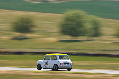 18;1964-Morris-Mini;31-October-2009;Alex-Donofrio;Australia;FOSC;Festival-of-Sporting-Cars;Group-N;Historic-Touring-Cars;NSW;New-South-Wales;Wakefield-Park;auto;classic;historic;motion-blur;motorsport;racing;super-telephoto;vintage