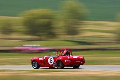 13;1963-MG-Midget;31-October-2009;Australia;Damien-Meyer;FOSC;Festival-of-Sporting-Cars;Marque-Sports;NSW;New-South-Wales;Wakefield-Park;auto;classic;historic;motion-blur;motorsport;racing;super-telephoto;vintage